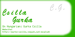 csilla gurka business card